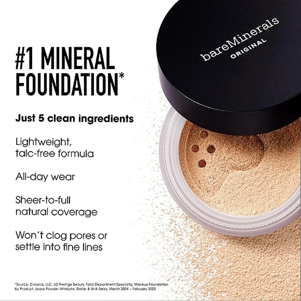 HOST PICK bareMinerals MEDIUM BEIGE 12 SPF 15 Original Loose Powder Foundation